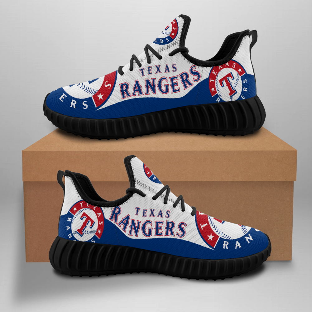 Men's Texas Rangers Mesh Knit Sneakers/Shoes 004